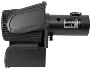 Ford F550 Super Duty Performance Air Intake - K&N Engineering - Blackhawk - Black - `08-`10